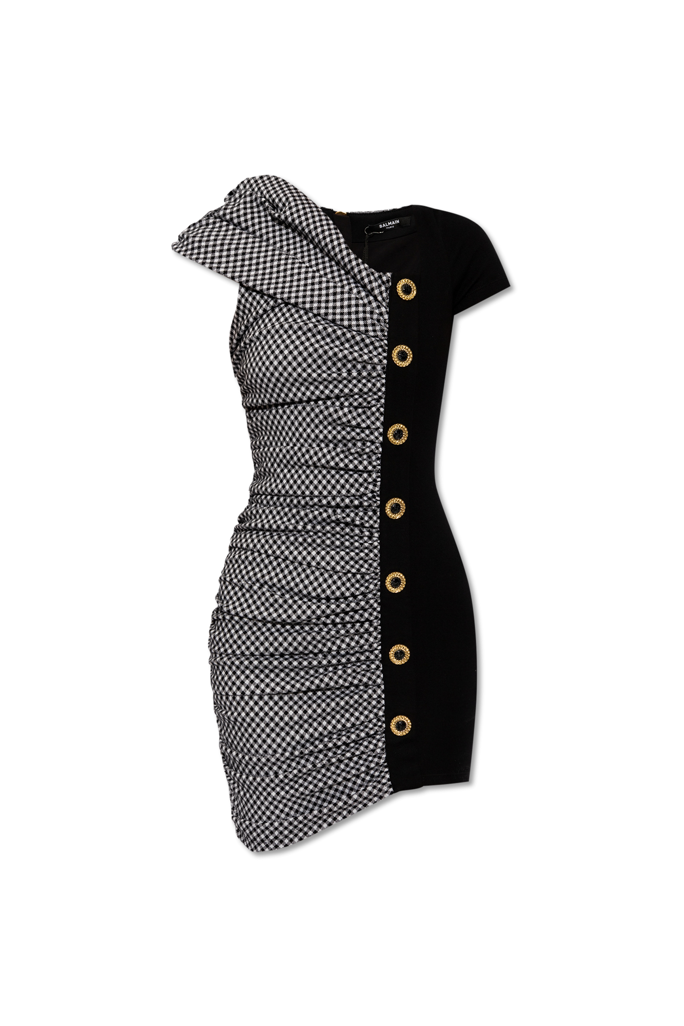 Balmain dress black and hot sale white